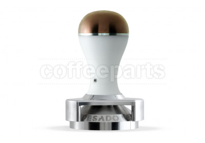 Pesado 58.5mm Coffee Tamper Depth Adjuster : White and Bronze Modular