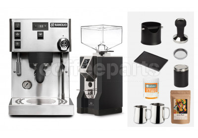 Rancilio Silvia PRO X / Specialita Espresso Machine Package: Silver