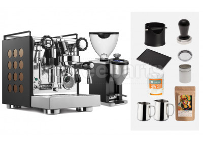 Rocket Appartamento Nero Espresso Machine Package: Black/Copper