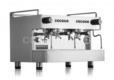 Rocket Boxer 2 Group Commercial Coffee Machines with shot timer (20A) Stainless