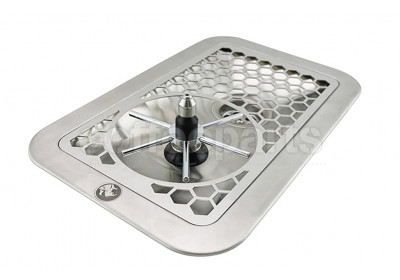 Rhino Small 300mm In-Bench Milk Jug Rinser with Spinjet