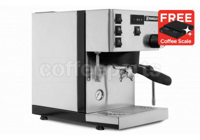Rancilio Silvia Pro X Dual Boiler Home Espresso Coffee Machine: Silver