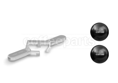 MHW-3Bomber Smooth Espresso Chilling Ball w Stand: Silver (2 pcs)