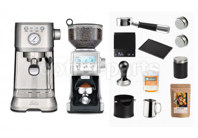 Solis & Breville Home Barista Machine Package: Silver