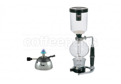 Hario 2-Cup Syphon Starter Kit inc Rekrow Gas Burner