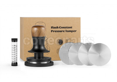 MHW Flash Constant Pressure Tamper 2.0: 58.35mm Walnut/Black