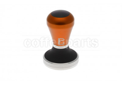 Pullman Barista 58.3mm Flat Tamper with Tiger Orange Handle