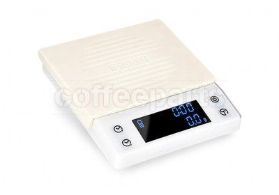 Tiamo CT2000 Digital Scale with Timer: White 
