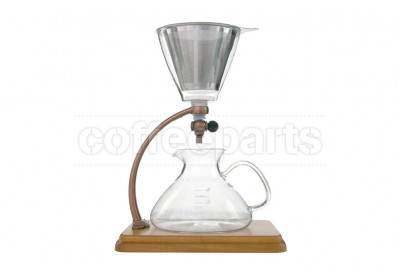 Yama Silverton Coffee and Tea Dripper in a Copper Frame