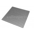 Black plastic grid 31x31cm