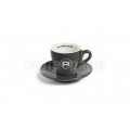 Rocket 80ml Grey Demitasse Espresso Coffee Cups (6 Cups/Saucers) : RA99907205