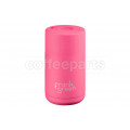 ﻿Frank Green Ceramic Reusable Coffee Cup - 10oz / 295ml: Neon Pink