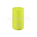﻿Frank Green Ceramic Reusable Coffee Cup - 10oz / 295ml: Neon Yellow