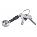 Bottomless portafilter keyring – silver