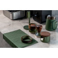 Coffee brewing setup featuring 58.5mm dark green distributor.