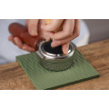 Airflow Square Silicone Coffee Corner Tamper Mat: Dark Green