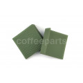 Airflow Square Silicone Coffee Corner Tamper Mat: Dark Green