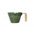Airflow Stainless Espresso Cup: 100ml Dark Green