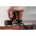 Muvna Coffee Tamper Star: 51mm Ribbed Base Walnut