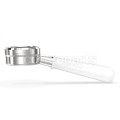 Pesado Stainless Bottomless Portafilter with POM (White) Handle - to fit Breville 58mm 