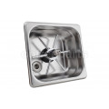 Rhino Square 150mm In-Bench Milk Jug Rinser with Spinjet