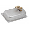 Tiamo Large In-Bench Milk Jug Rinser : Complete Kit