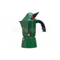 Bialetti 3 Cup Moka Alpina Coffee Maker in stainless steel.