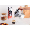 Bialetti 4 Cup Brikka Induction Coffee Maker, ergonomic handle for easy pouring.