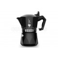 Bialetti 2 Cup Moka Brikka coffee maker in black.