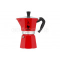 Bialetti 6 Cup Moka Express: Traditional Italian coffee maker in red.