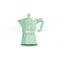 Bialetti 3 Cup Moka Exclusive Stove Top Coffee Maker: Green colour with a sleek design.