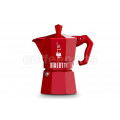 Bialetti 6 Cup Moka Exclusive Stove Top Coffee Maker: Red