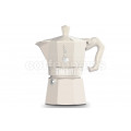 Bialetti 6 Cup Moka Exclusive Stove Top Coffee Maker: Cream