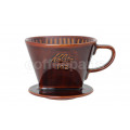 Kalita 102 Lotto Coffee Dripper: Brown (uses Kalita 102 Coffee Filters)