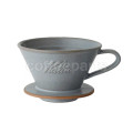 Kalita MI 185 Pottery Wave Coffee Dripper: Sand Grey
