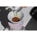 Muvna Manni Coffee Ceramic Dripper V01: Purple and Blue