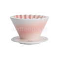 Muvna Cake (Wave 155) Ceramic Filter Dripper: Pink