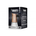 Bialetti 4 Cup Venus Copper Coffee Maker, polished copper finish inside the package.