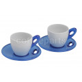 CLEARANCE Biesse Set Of Two Espresso Cups : Blue