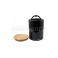 Airscape Medium Ceramic Coffee Storage Vault Obsidian Black : AC0207