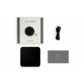 Acaia Pearl Protect Kit: Premium coffee scale with timer and black protective film (package).  