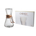 Chemex 3-Cup Kit Classic Pour Over Coffee inc 100 pack filters