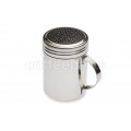 Stainless Chocolate Shaker with Perforated Top and Handle