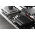 MHW Formula Smart Coffee Scale Black, versatile coffee weight scale in a coffee brewing setup.  