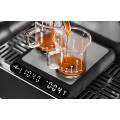 MHW Formula Smart Coffee Scale Black, versatile coffee weight scale in a coffee brewing setup.  