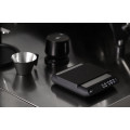 MHW Formula Smart Coffee Scale Black, versatile coffee weight scale in a coffee brewing setup.  