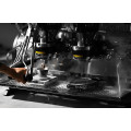 MHW Formula Smart Coffee Scale Black, versatile coffee weight scale in a coffee brewing setup.  