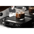 MHW Formula Smart Coffee Scale Black, versatile coffee weight scale in a coffee brewing setup.  
