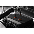 MHW Formula Smart Coffee Scale Black, versatile coffee weight scale in a coffee brewing setup.  