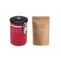 Friis Red Coffee Storage Vault with 250g Coffee